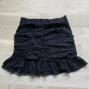 Black and white polka dotted LA Hearts skirts from PacSun, size S